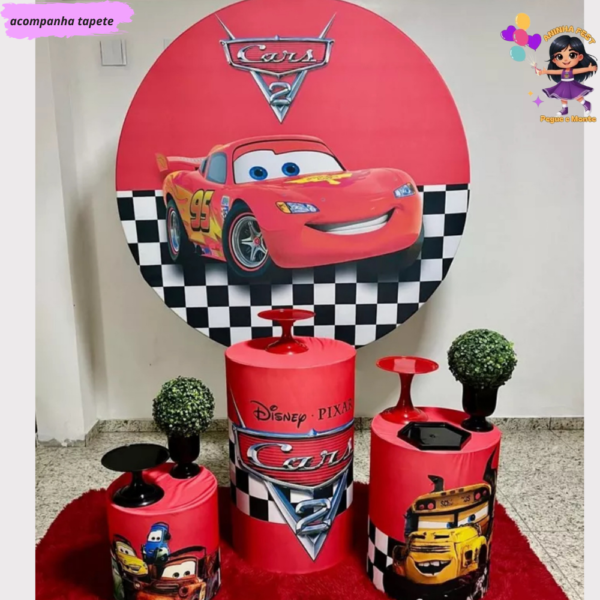 Decoração de Festa: Kit Pegue e Monte Tema Carros