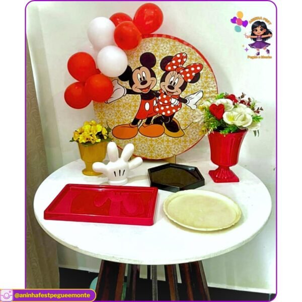 Mini Decoração de Mesa Mickey e Minnie