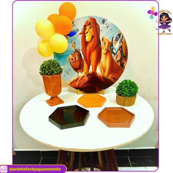 Mini Decoração de Mesa Tema Rei Leão