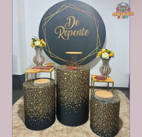 Kit Pegue e Monte: De Repente em Preto e Dourado